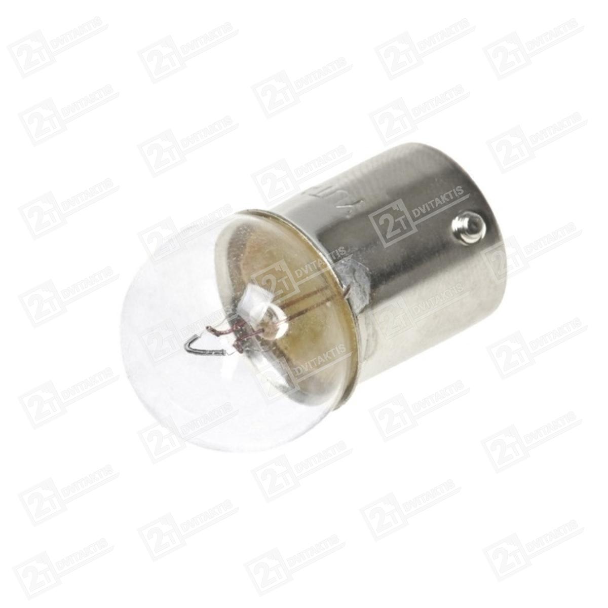 Posūkių lemputė, BA15S 12V 10W, Balta - Image 1