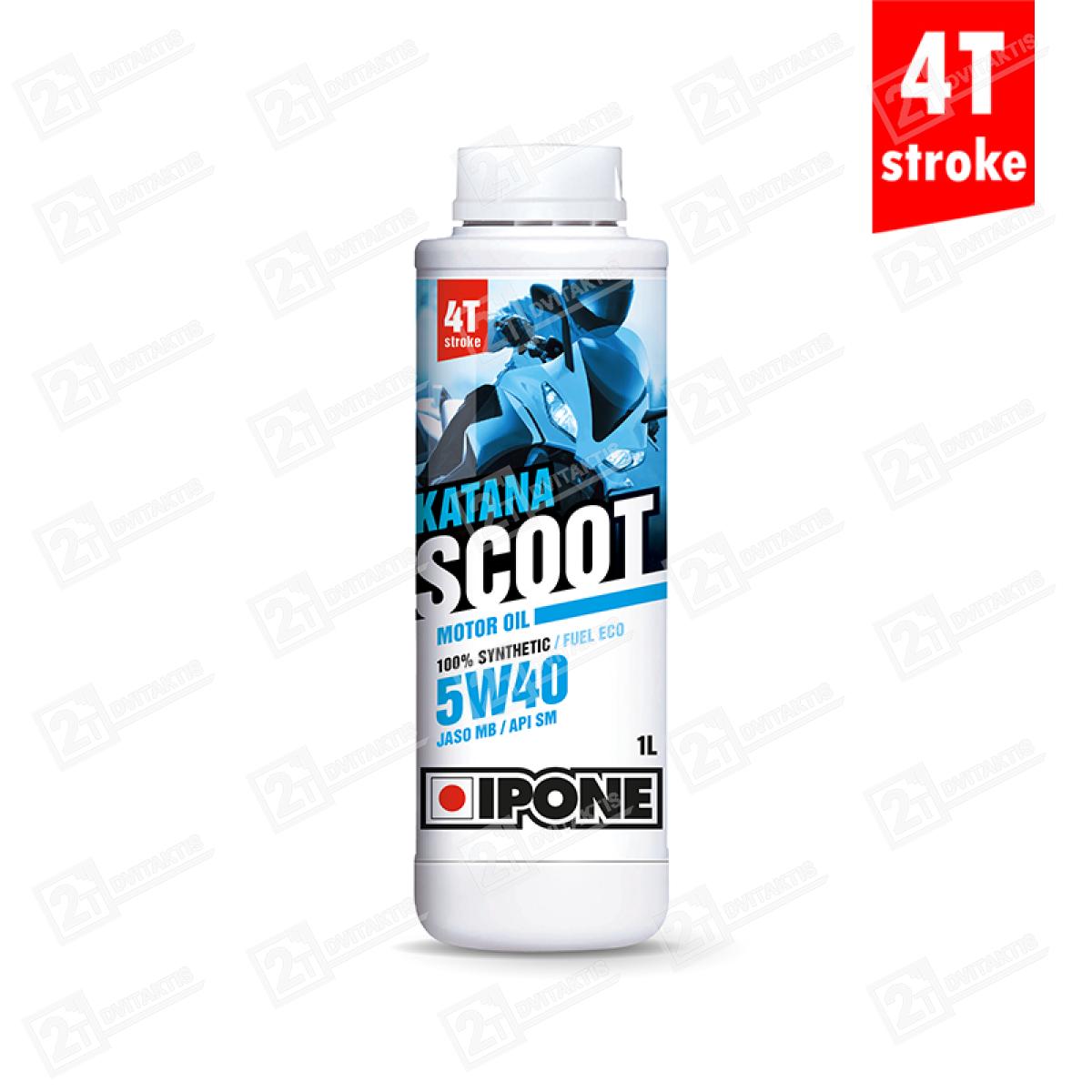 100% sintetinis tepalas, IPONE Katana Scoot, 5W40 - Image 1