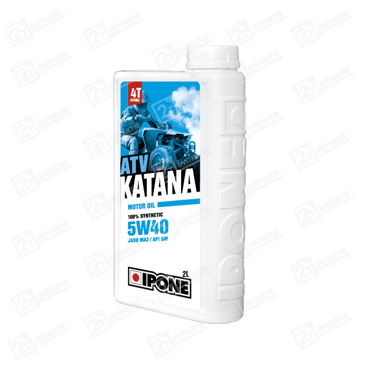 100% sintetinis tepalas, IPONE Katana ATV, 5W40, 2ltr - Image 1