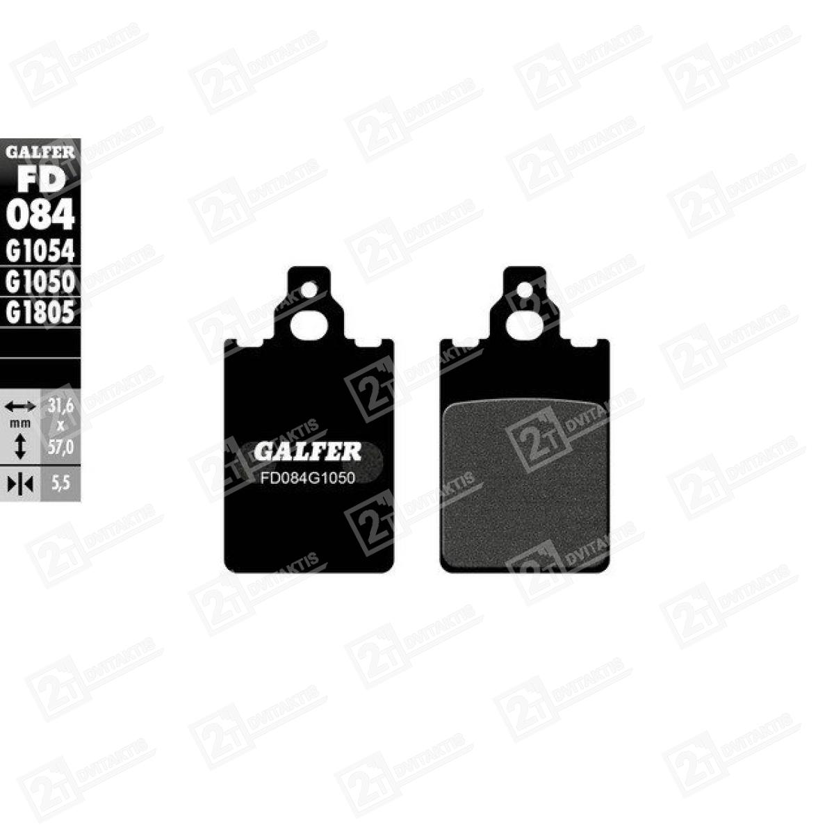 Galfer S12 Scooter Semi Metal stabdžių kaladėlės - Image 2