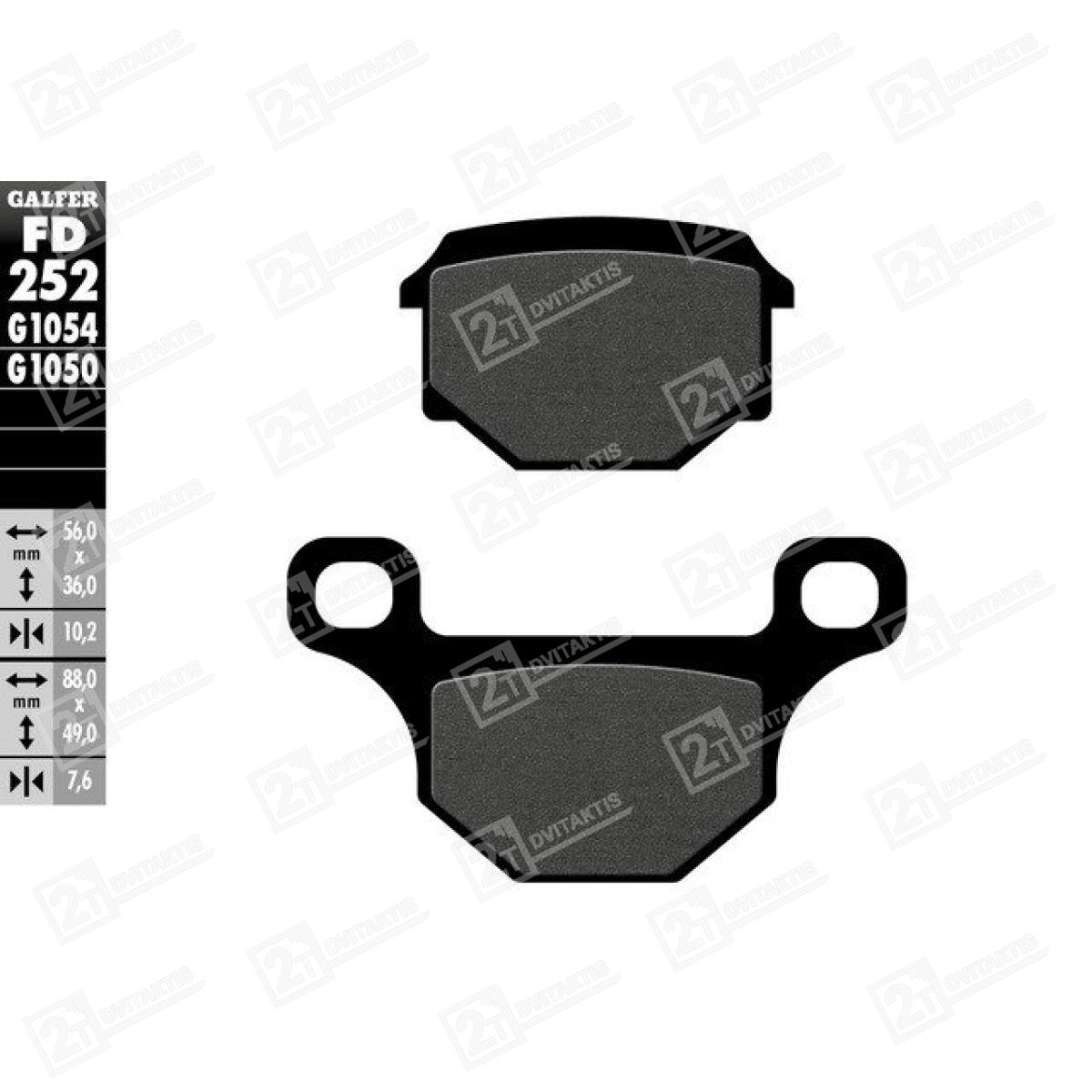 Galfer S35 Scooter Semi Metal stabdžių kaladėlės - Image 1