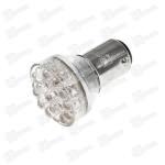 Galinė lemputė LED, BAY15D 12V 24xLED, Raudona