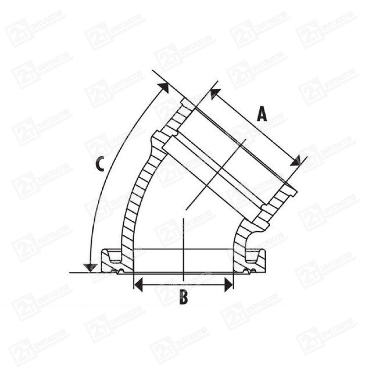 Įsiurbimo kolektorius POLINI EVOLUTION 360°, 40°, 30MM / 35MM, PIAGGIO / GILERA - Image 3