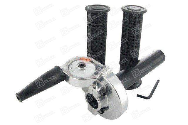 motoforce-trumpos-eigos-gazo-rankena-chrom MOTOFORCE trumpos eigos gazo rankena (CHROM) - Image 1