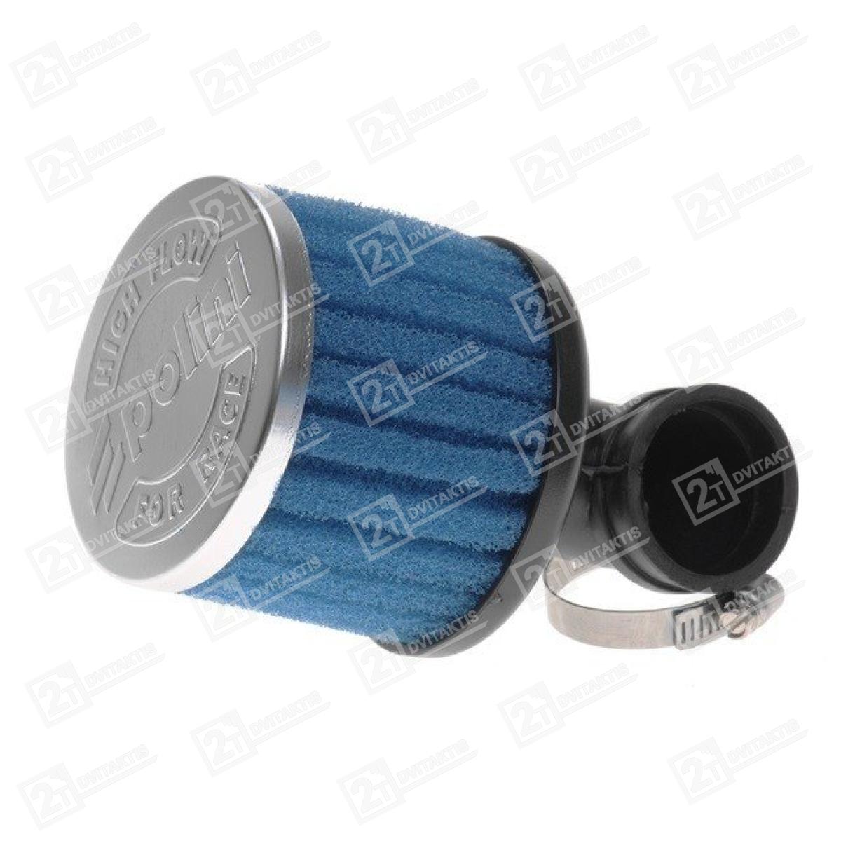 Oro filtras Polini High Flow, ilgas, 90° (38mm) - Image 1