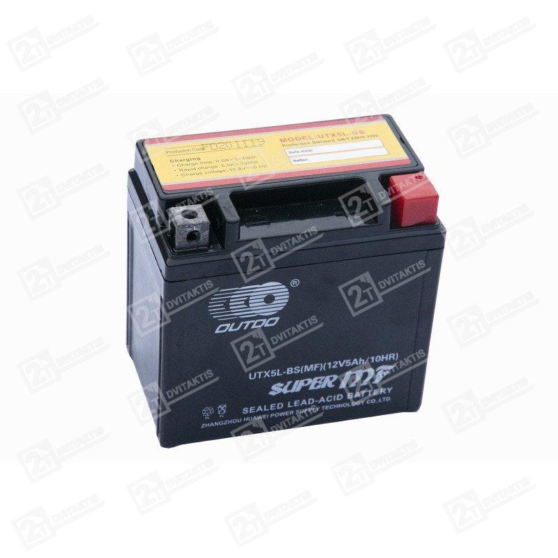 outdo-utx5l-bs-mf-agm-12v-5ah-akumuliatorius OUTDO UTX5L-BS (MF) AGM 12V, 5Ah akumuliatorius - Image 1