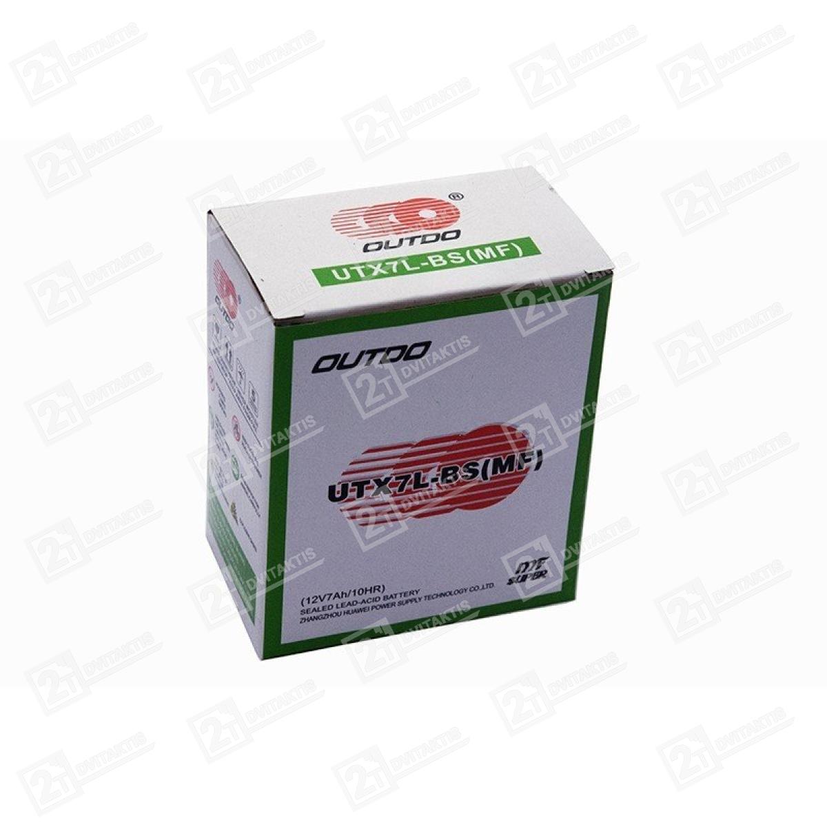 OUTDO UTX7L-BS (MF) AGM 12V, 7Ah akumuliatorius - Image 2