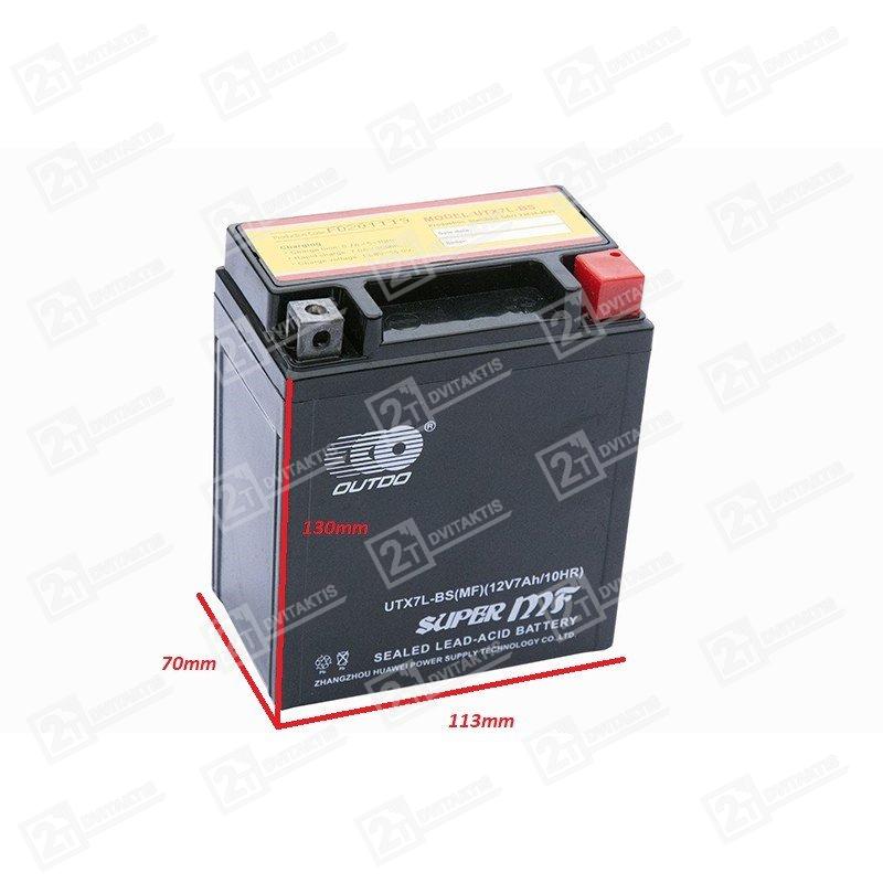 outdo-utx7l-bs-mf-agm-12v-7ah-akumuliatorius OUTDO UTX7L-BS (MF) AGM 12V, 7Ah akumuliatorius - Image 1