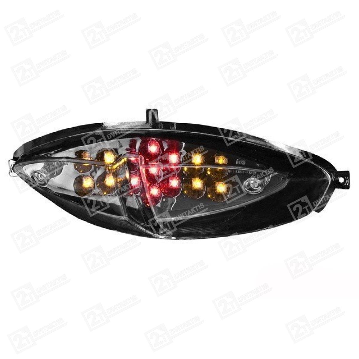 Peugeot sf2 lempa STR8 LED BLACK LINE - Dvitaktis