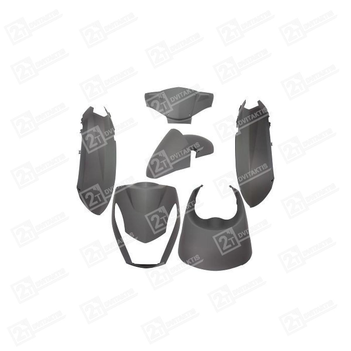 Plastikų komplektas, TNT, JUODAS MATINIS, PEUGEOT KISBEE 2T / 4T - Image 1