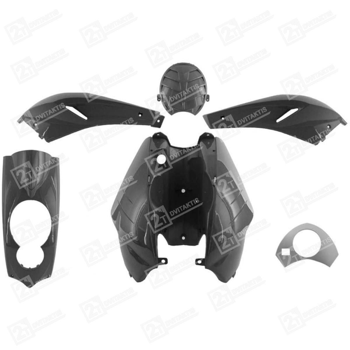 Plastikų komplektas, TNT, JUODAS, PEUGEOT LUDIX - Image 1