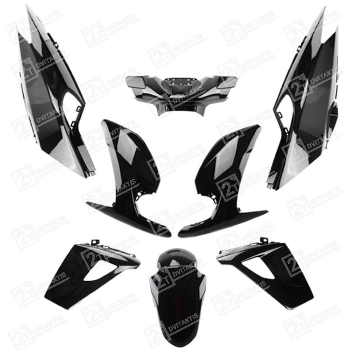 Plastikų komplektas, TUN'R, JUODAS, PEUGEOT SPEEDFIGHT 4 - Image 1