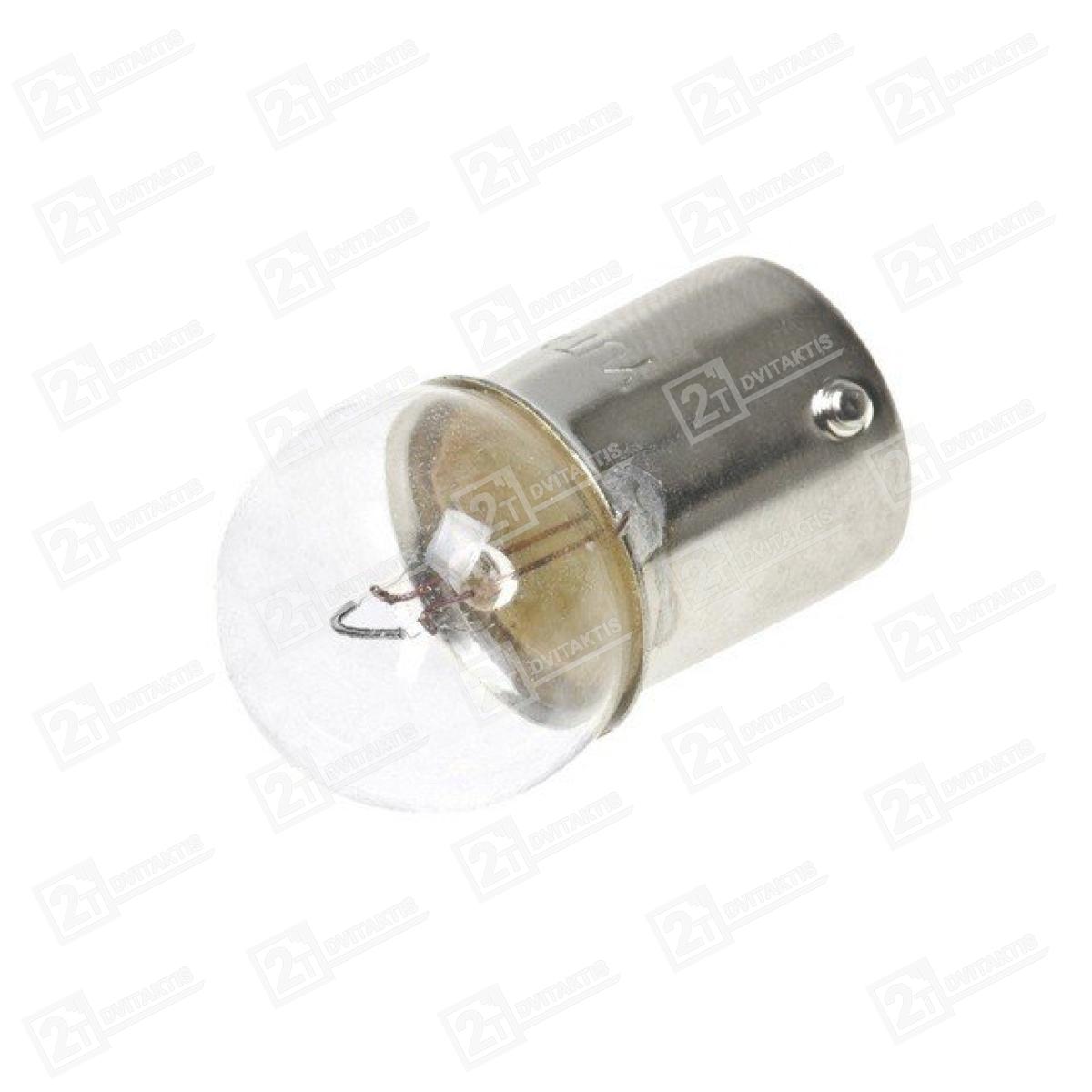 Posūkių lemputė, BA15S 12V 10W, Balta - Image 2