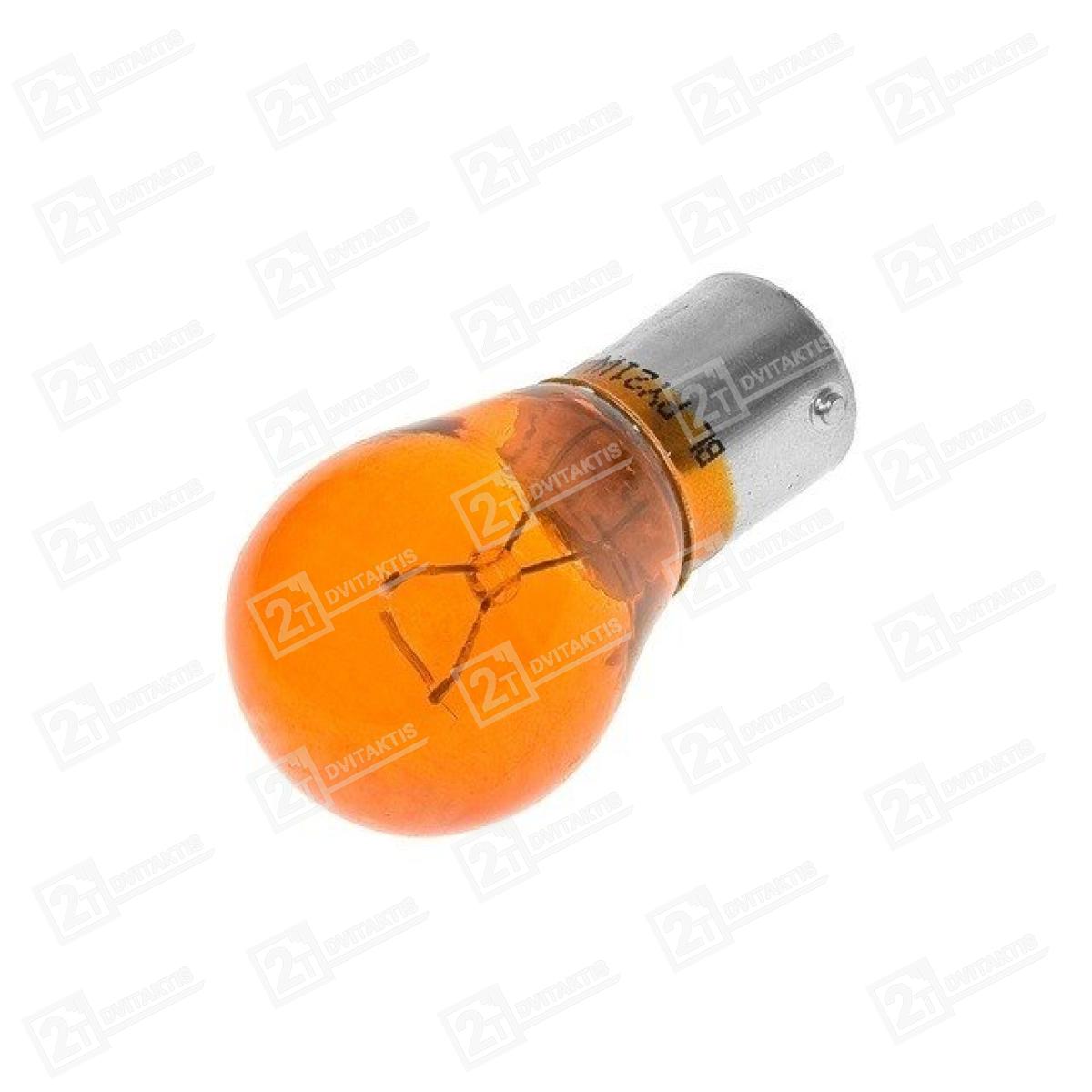Posūkių lemputė, BAU15S 12V 21W, Oranžinė - Image 1