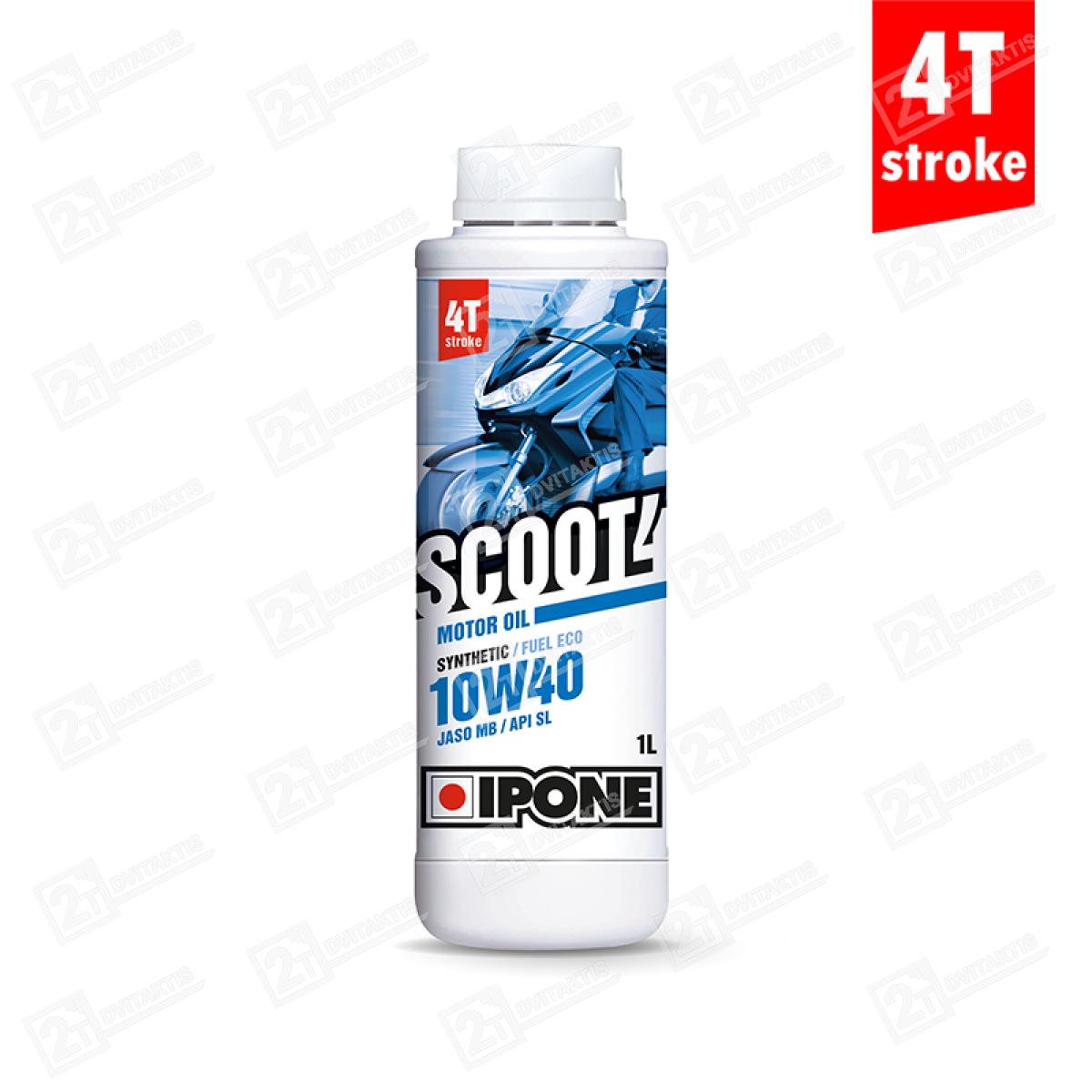 Pusiau sintetinis tepalas, IPONE Scoot 4, 10W40 - Image 1