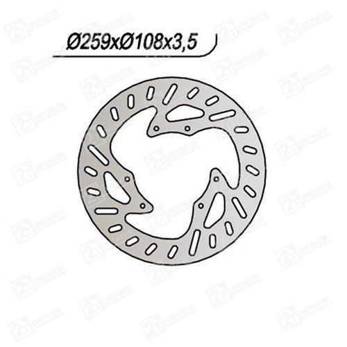 stabdziu-diskas-tnt-yamaha-dt-50-125cc-xt-125cc-derbi-senda-r-malaguti-xsm-o259mm-oem-1d5f581t0000 Stabdžių diskas TNT, YAMAHA DT 50-125CC / XT 125CC / DERBI SENDA R / MALAGUTI XSM Ø259MM (OEM : 1D5F581T0000) - Image 1
