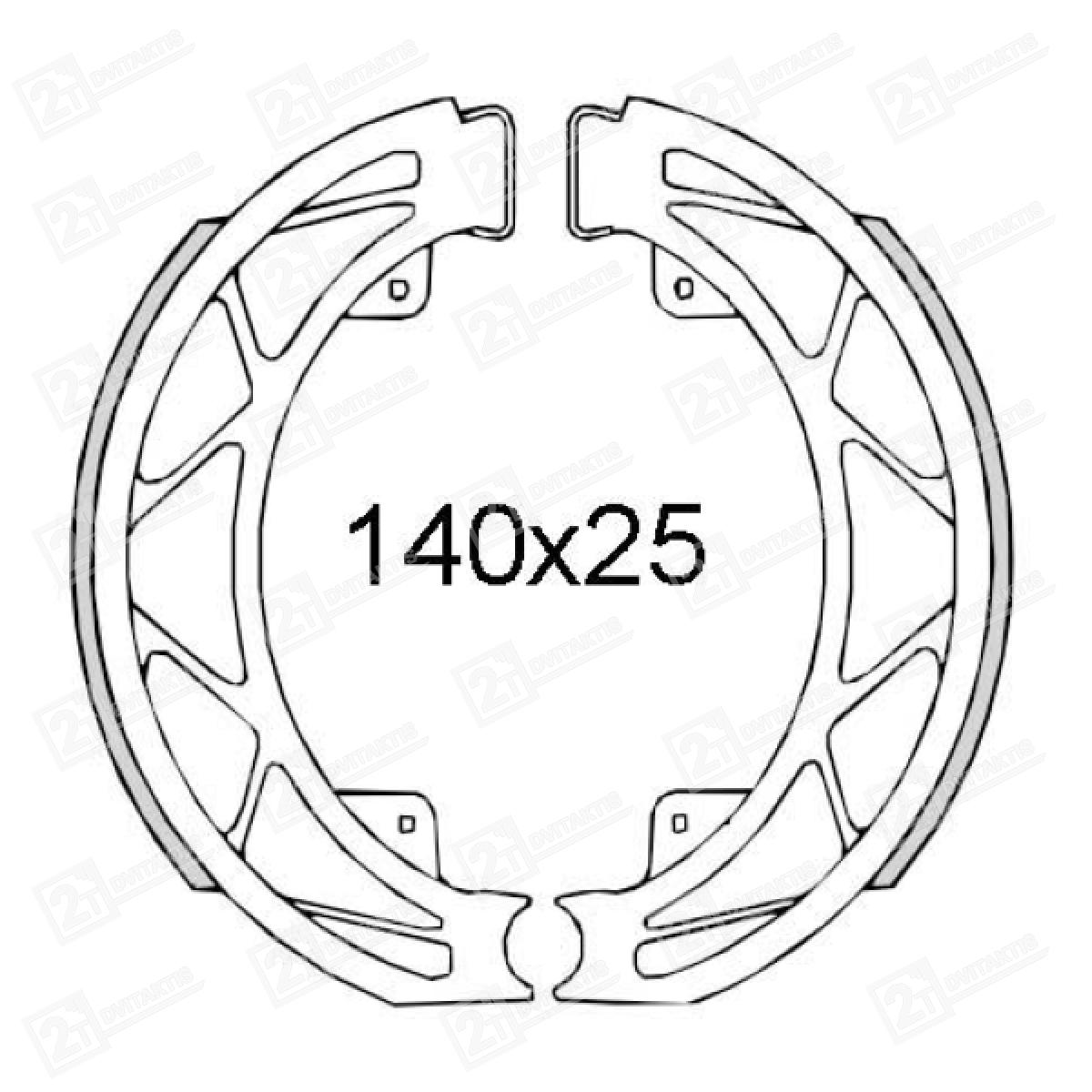 Stabdžių kaladėlės T30 - Image 3