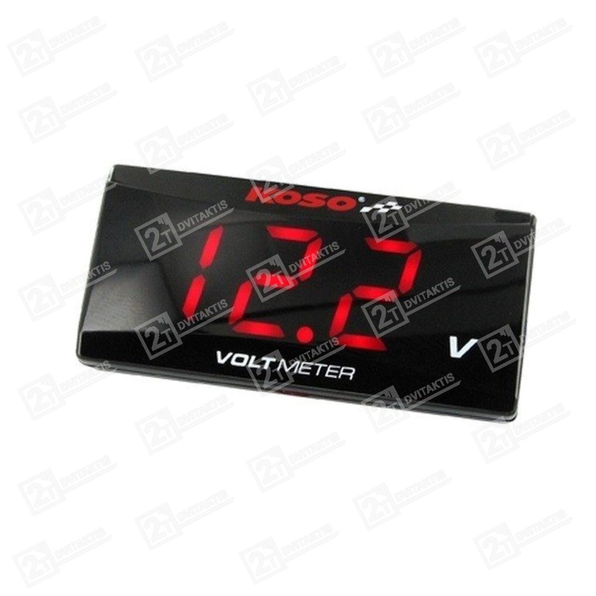 Voltmetras KOSO SLIM STYLE, 6-19,9V - Image 1