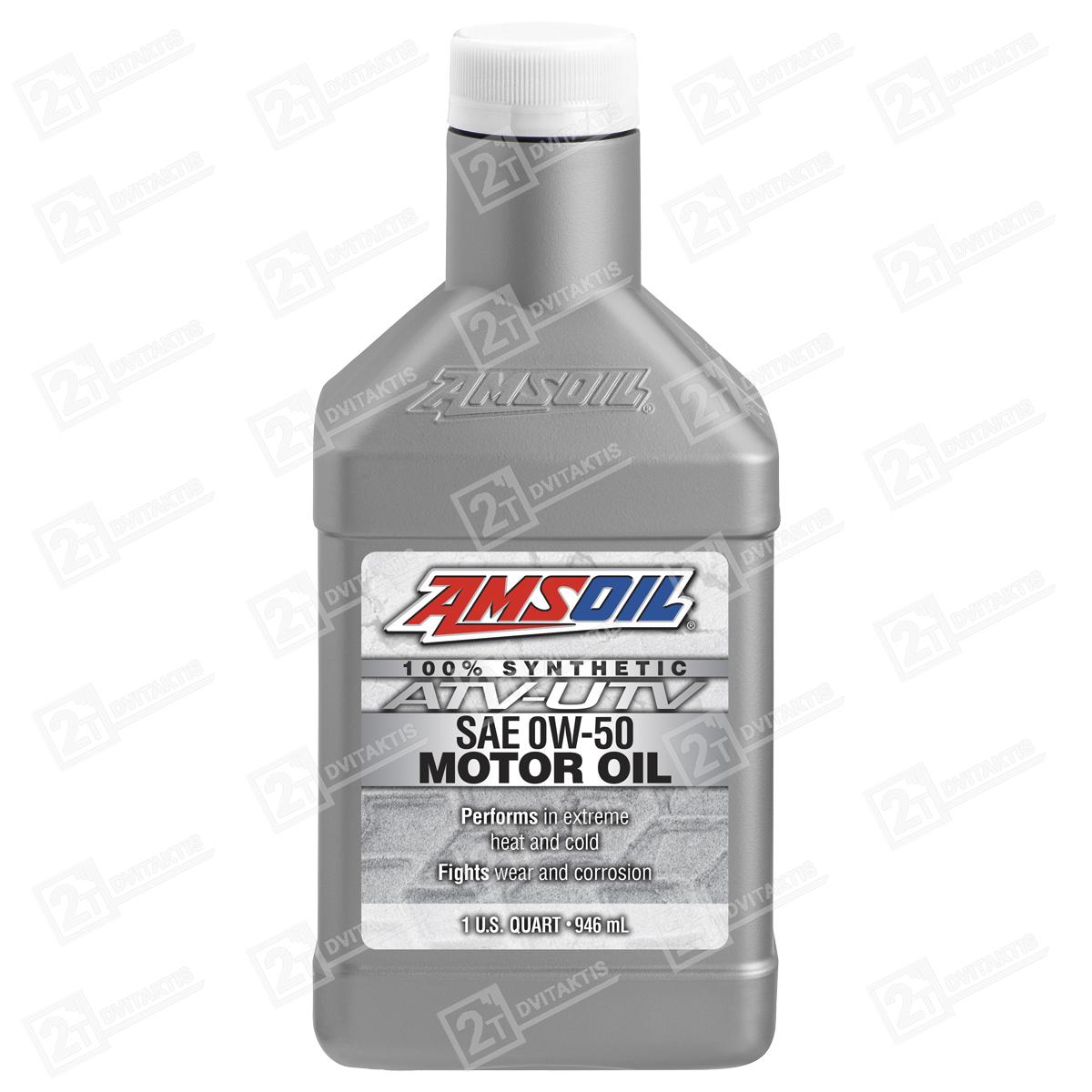 1596106 AMSOIL 0W50 100% Synthetic ATV/UTV, 0,946L - Image 1