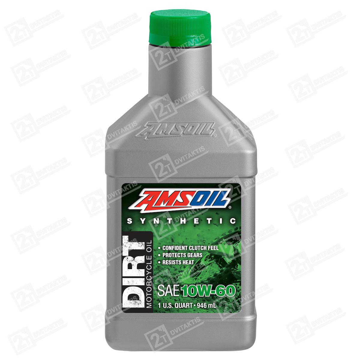 1596111 AMSOIL 10W60 100% Synthetic Dirt Bike, 0,946L - Image 1