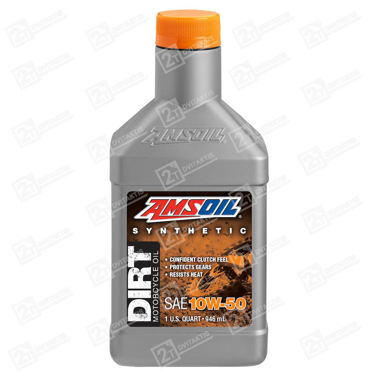 1596112 AMSOIL 10W50 100% Synthetic Dirt Bike, 0,946L - Image 1
