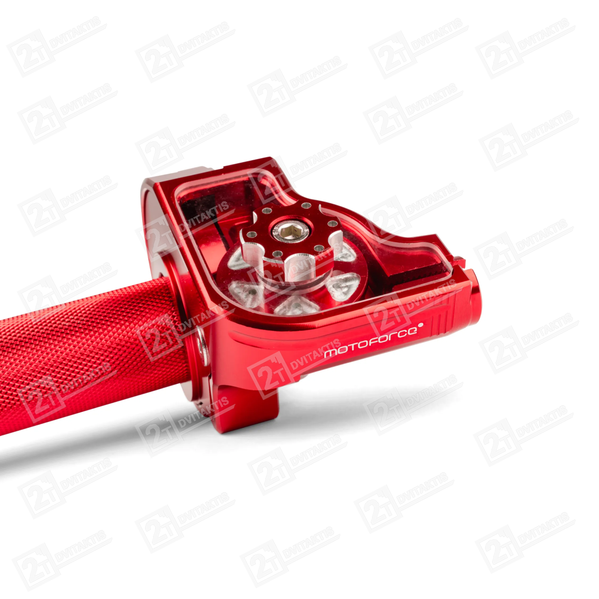 MOTOFORCE trumpos eigos gazo rankena, RAUDONA - Image 3