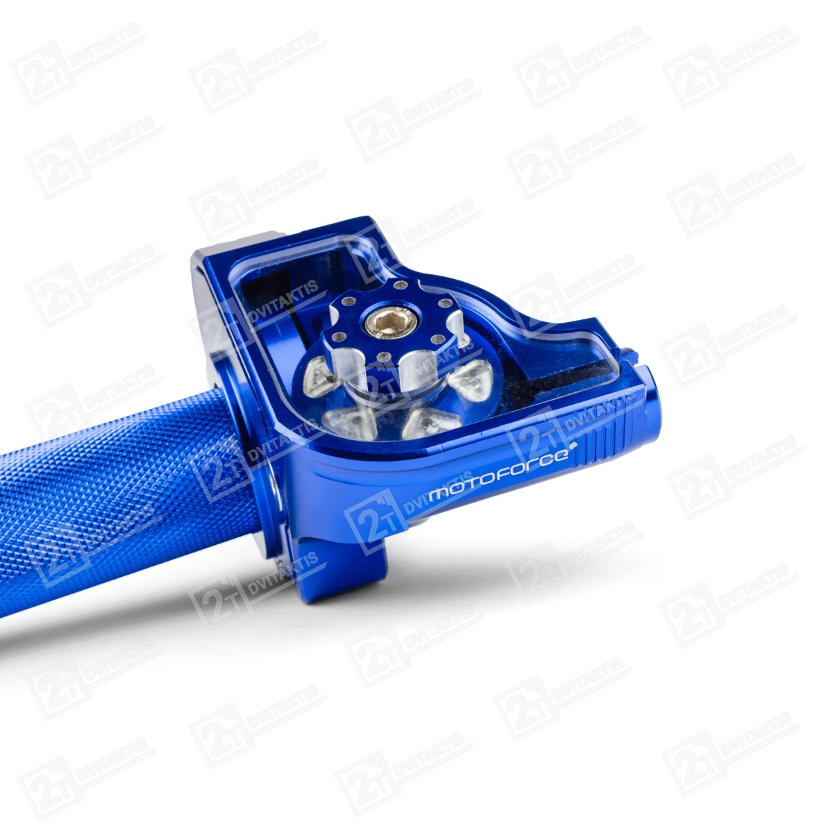 MOTOFORCE trumpos eigos gazo rankena, MĖLYNA - Image 3