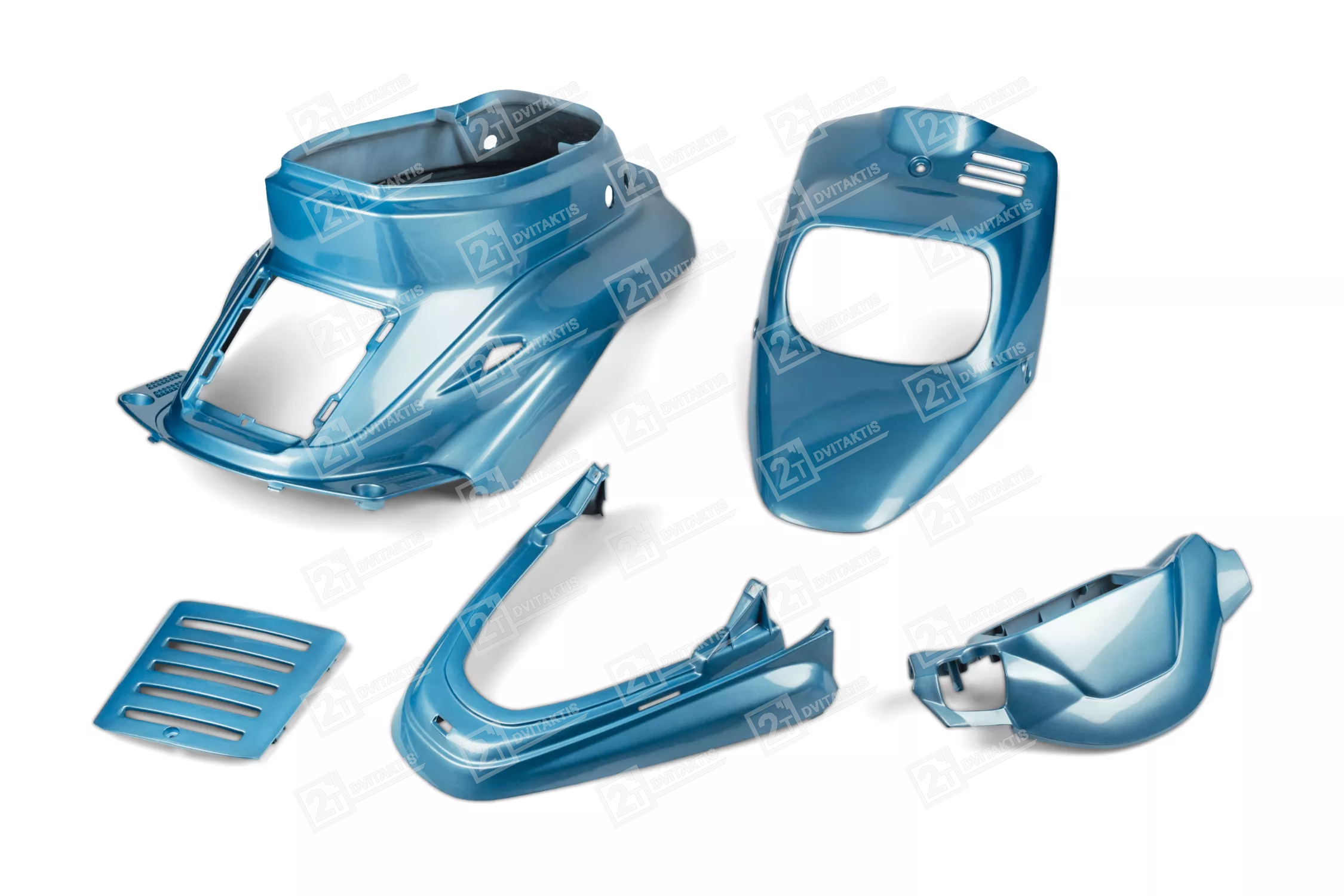 1596056 Plastikų komplektas, TNT, Hawaï BLUE, MBK BOOSTER / SPIRIT - Image 1