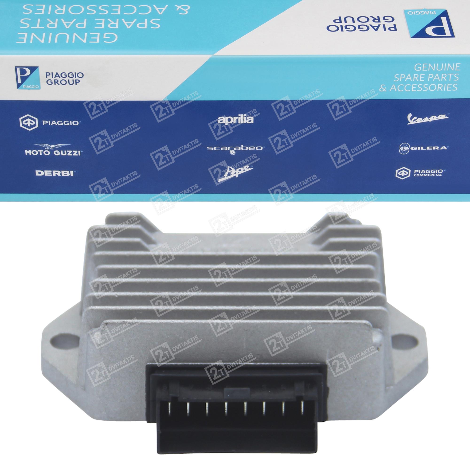 1596023 Įtampos reguliatorius OEM (APRILIA / GILERA / PIAGGIO), 8 kontaktų, su posūkių rėle - Image 1