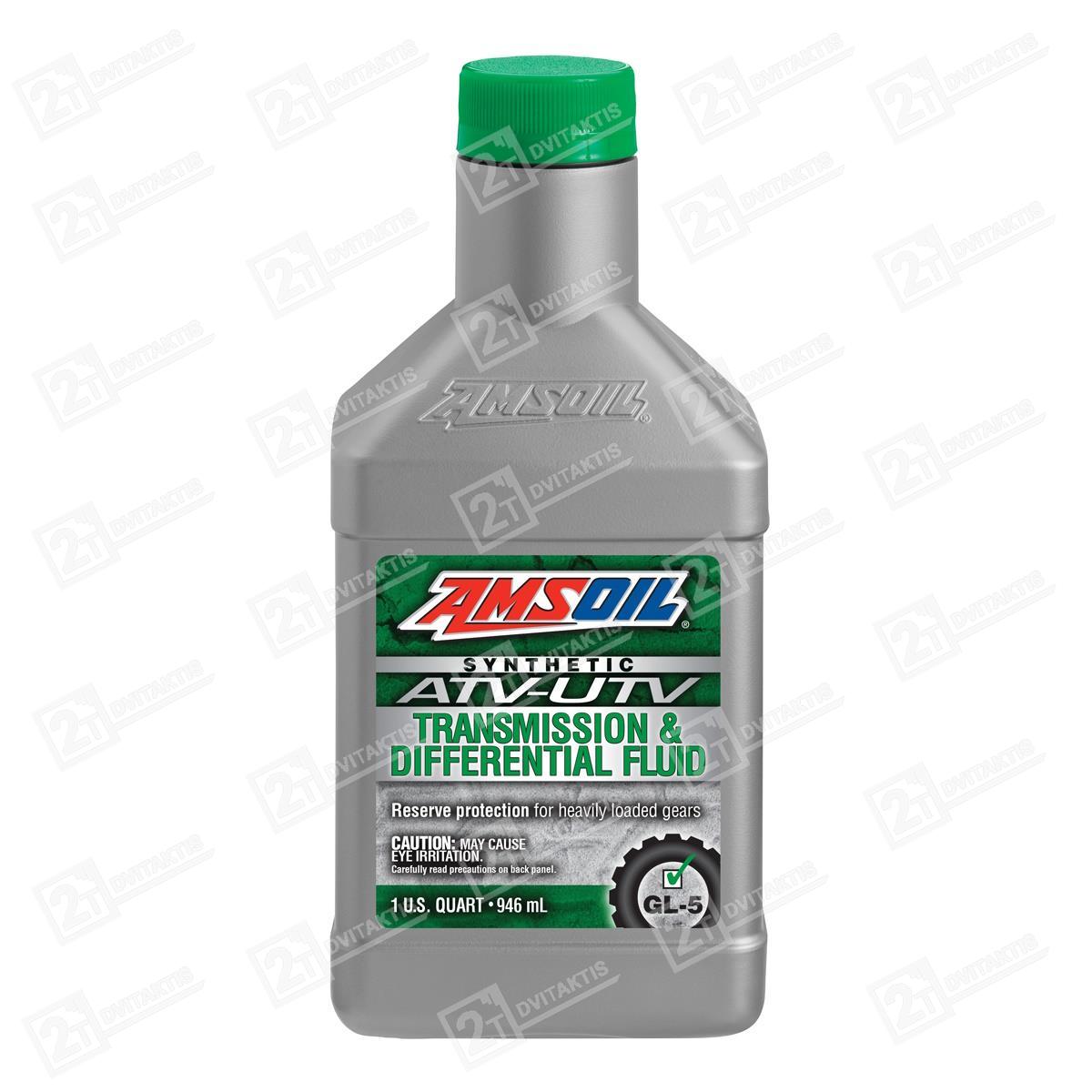 ImageHandler-186 AMSOIL 100% Synthetic ATV/UTV Transmission & Differential Fluid, 75W90, 0,946L - Image 1