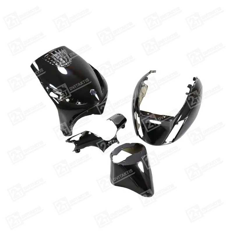 1595781 Plastikų komplektas TNT, JUODAS, PIAGGIO ZIP 50 - Image 1