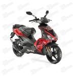 Aprilia SR 2005- lipdukų komplektas, RED 2018